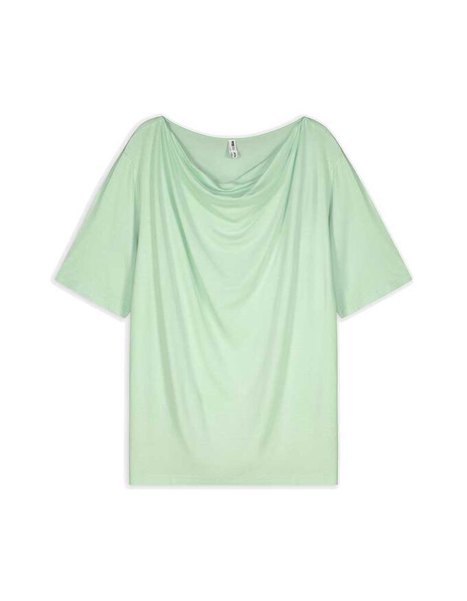 T-Shirt - Wasserfall-Ausschnitt
