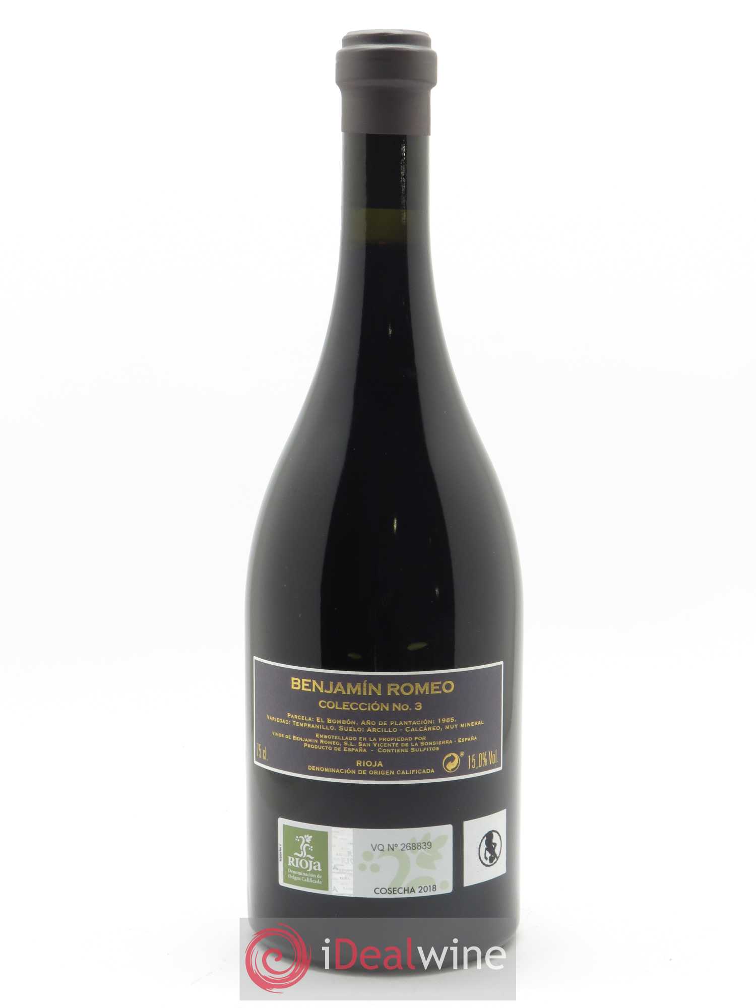 Rioja DOCa Bodega Contador Collection n°2 El Bombon Benjamin Romeo  2018 - Lot de 1 Bouteille