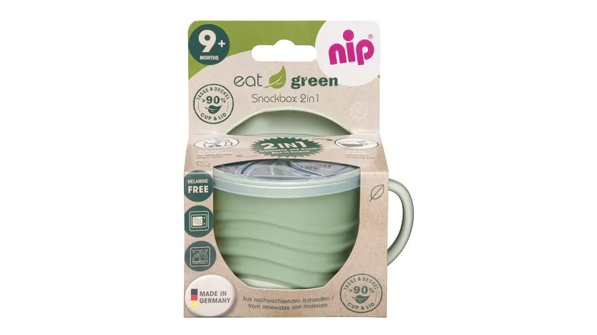 nip® Snackbox 2in1 Eat Green grün