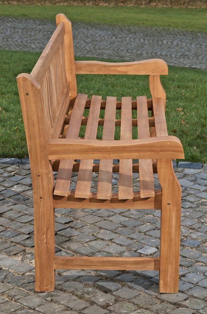 CLP Gartenbank Teakbank Jackson V2, Garten Bank Sitzbank Teak-Holz