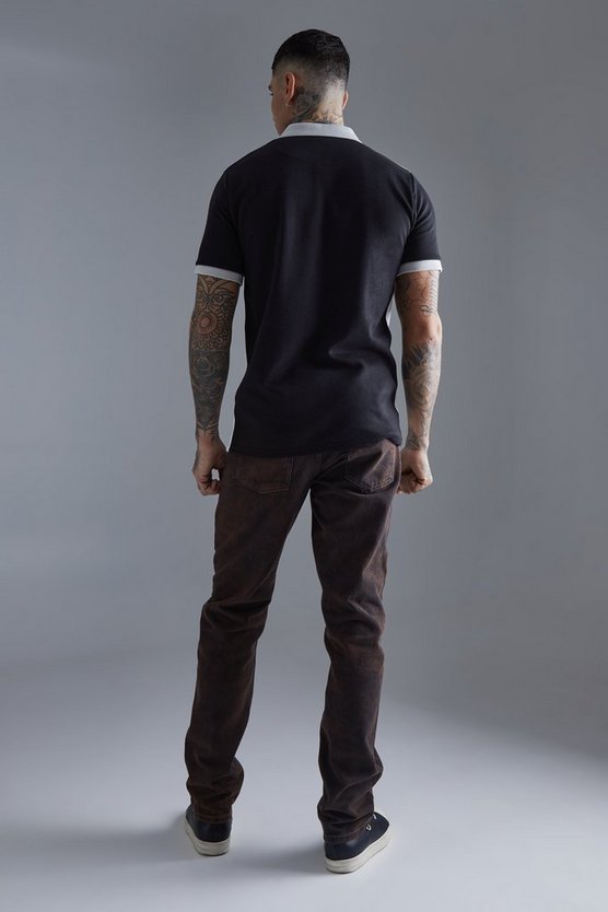 Tall Slim-Fit Colorblock Poloshirt