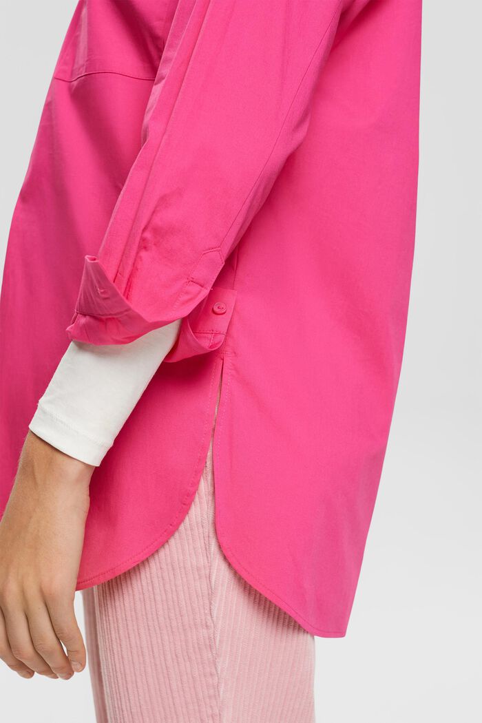 Baumwollbluse mit Tasche