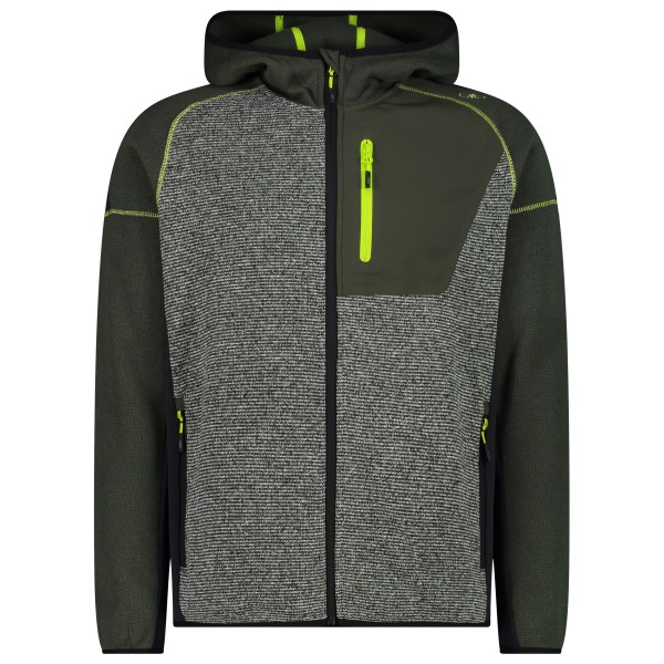 CMP - Jacket Fix Hood Jacquard Knitted 32H2187 - Fleecejacke