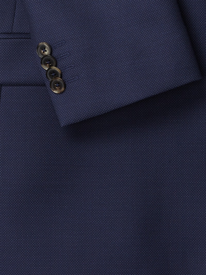 Modern Fit 2-Knopf-Sakko aus Schurwolle Modell 'Duncan' in royalblau