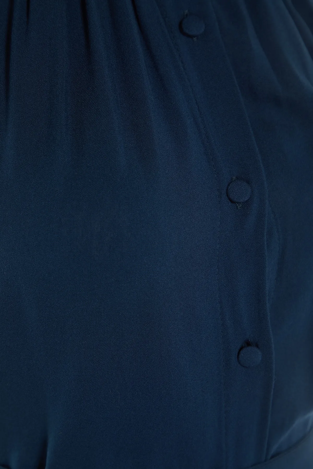 Trendyol Collection  Marineblaues Webkleid mit Bindedetail