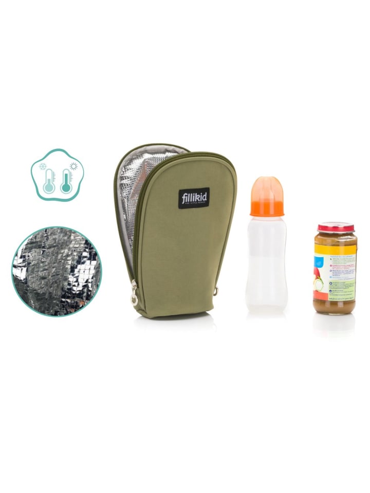 fillikid Wickeltasche Palma mit Wickelunterlage und Thermotasche in gruen günstig kaufen onesize