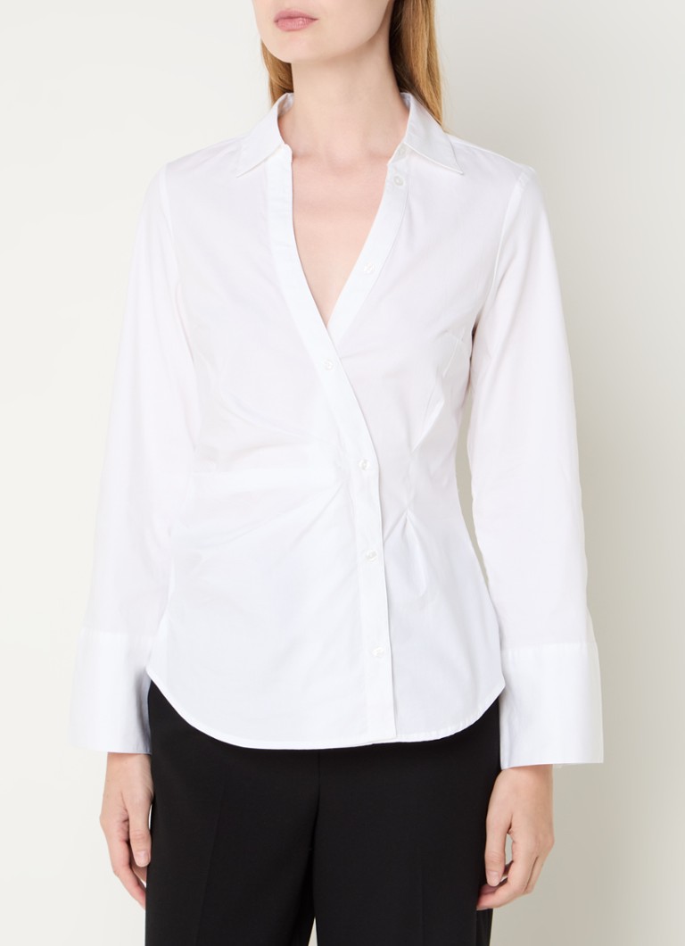 French Connection  Isabelle blouse met asymmetrische zoom