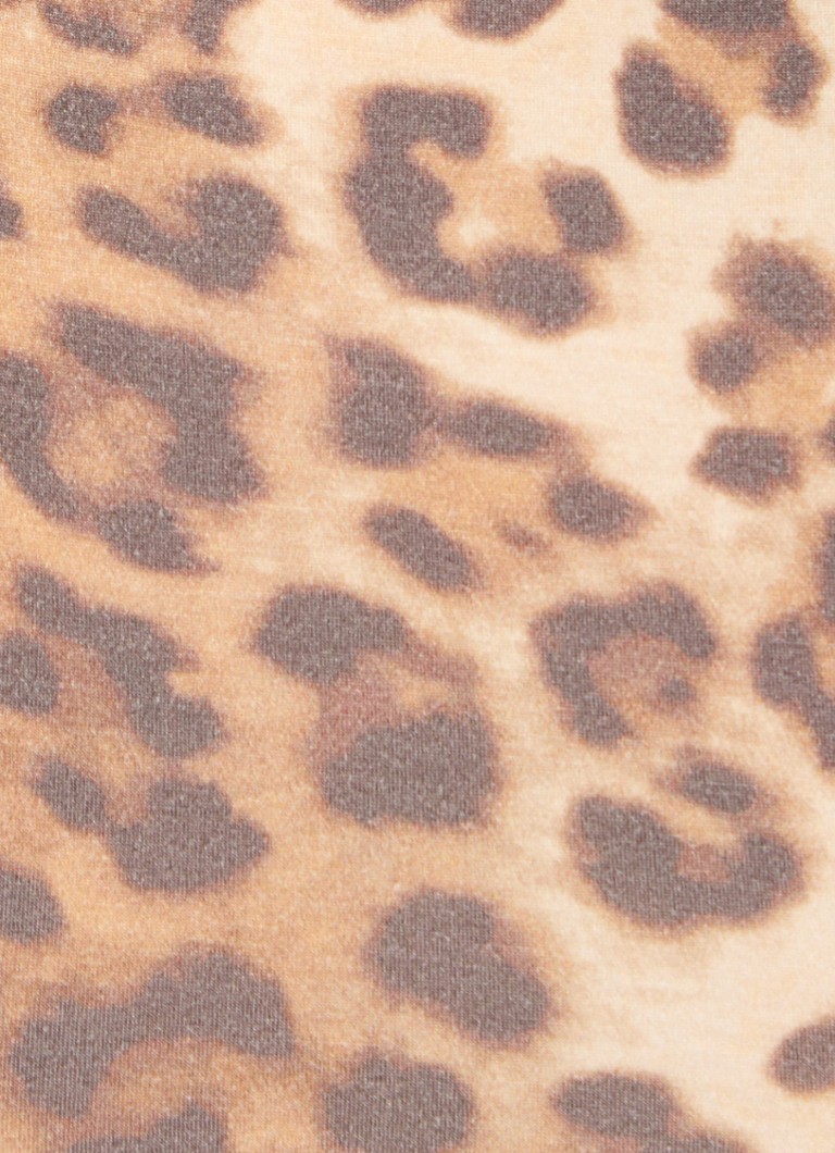 Maje long-sleeved shirt with turtleneck and leopard print