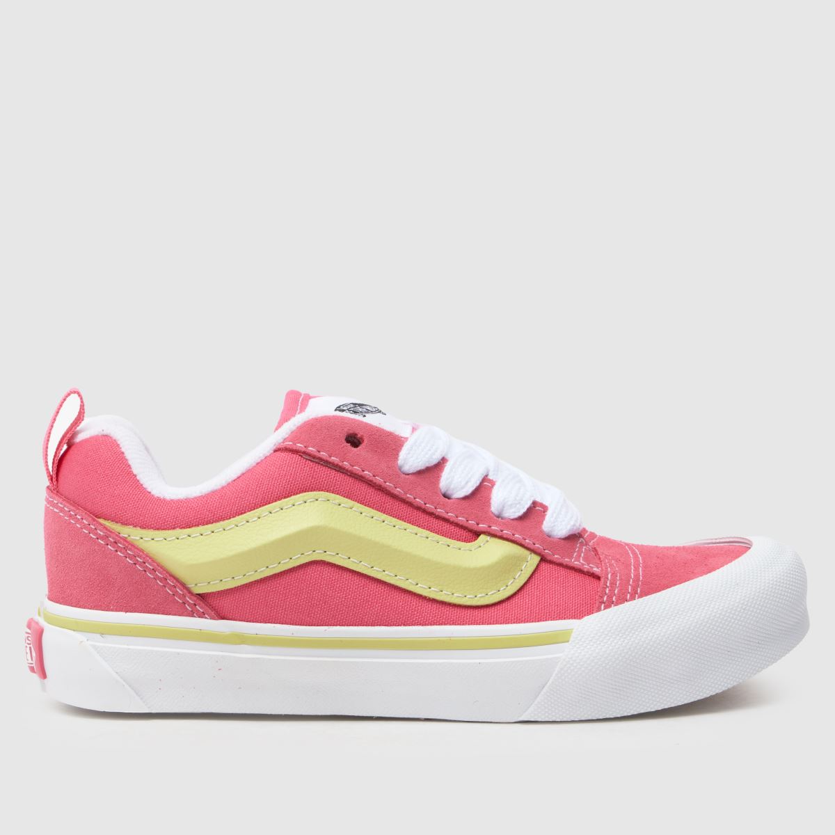 Vans rosa multifärgade knu skool flickor junior träningsskor
