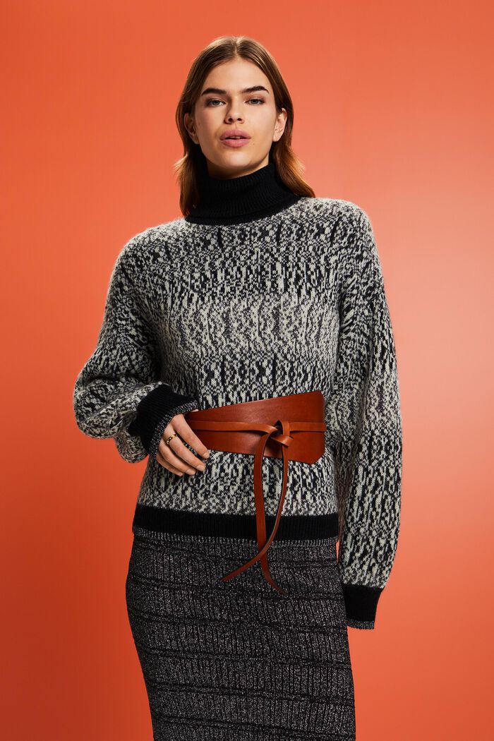 Jacquard-Pullover im Glitzerlook