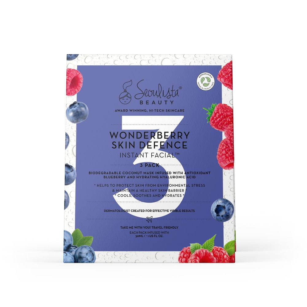 seoulista beauty Seoulista Beauty Wonderberry Instant Facial - Multi Pack 3's Masque visage