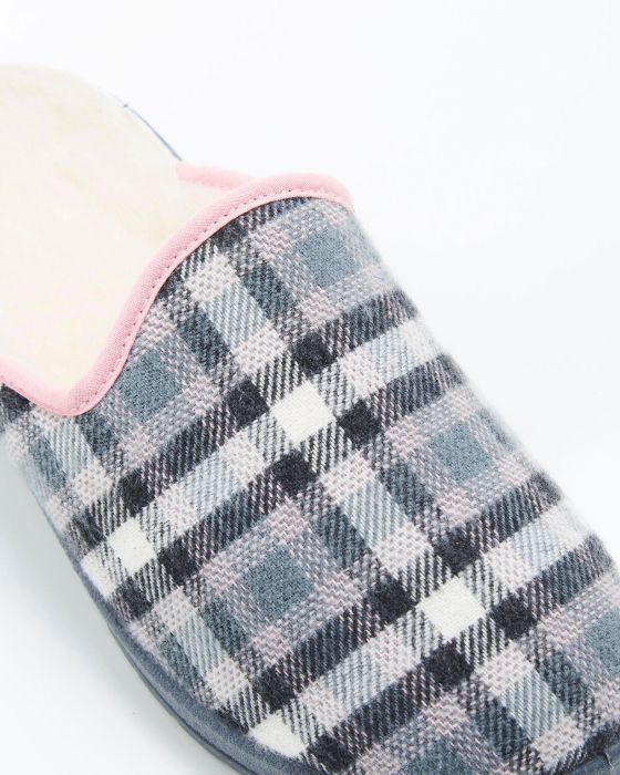 Mules à carreaux ou unies Thermolactyl