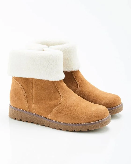 Boots fourrées, à porter col relevé ou retourné Thermolactyl