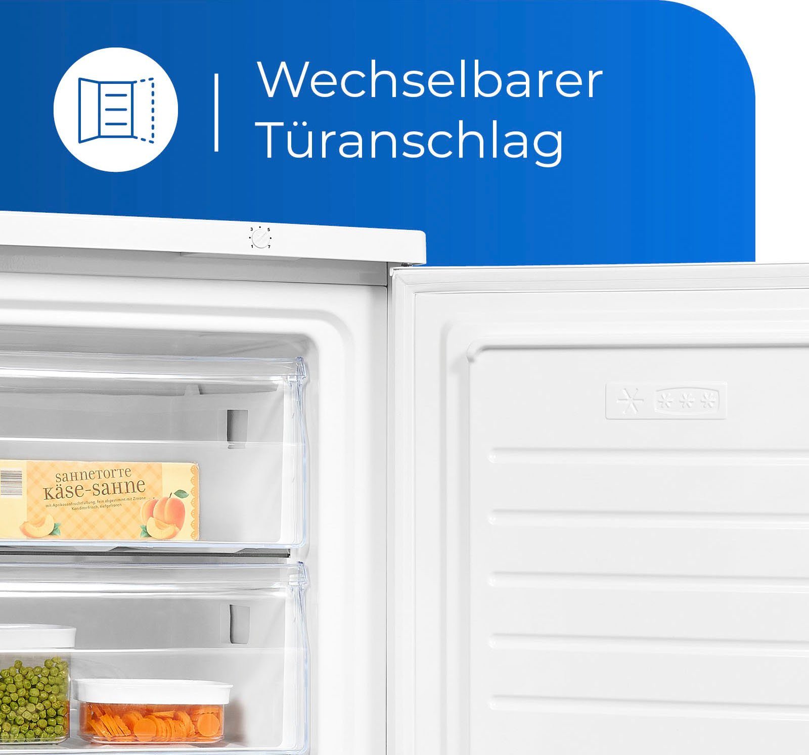 exquisit Gefrierschrank GS18-H-170E weiss, 85,0 cm hoch, 60,0 cm breit