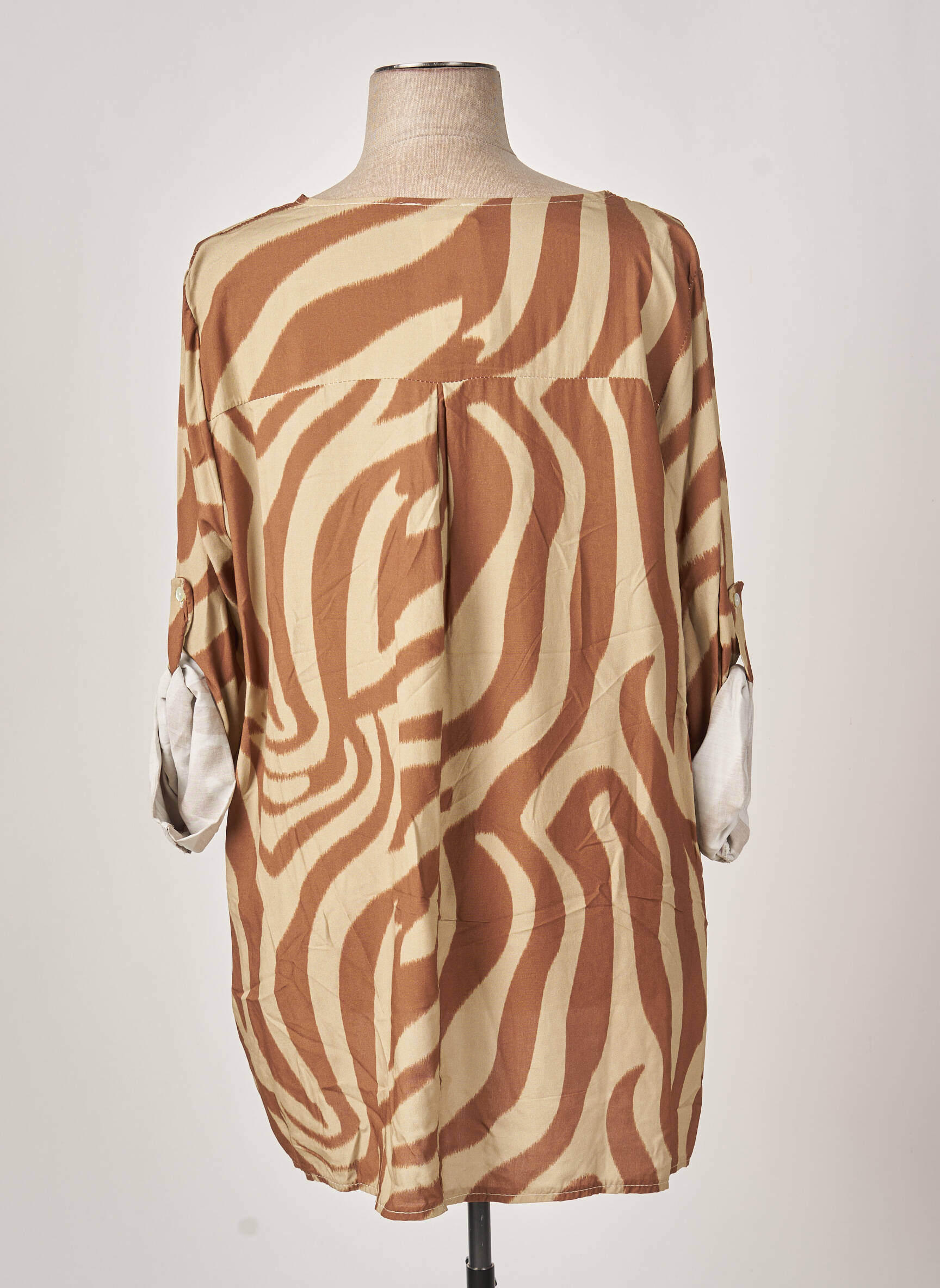 Made In Italy Tuniquemanchelongue Femme couleur marron