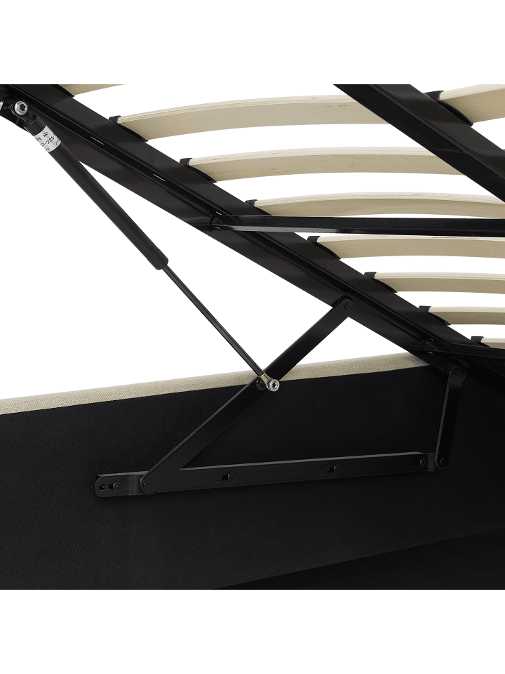 Beliani Doppelbett ORBEY in Beige - (W) 197 x (H) 88 x (L) 212 cm günstig kaufen onesize