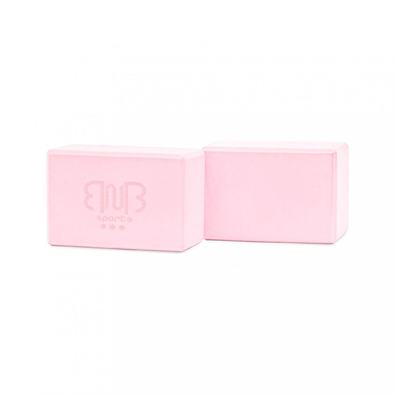 BnB Sports 2er Pack Premium Yoga Blöcke Stabile Sportmatte, rutschfest, rosa
