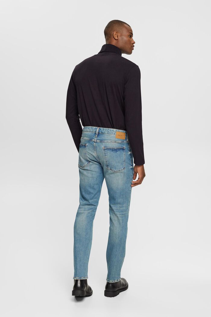 Slim Jeans im Stonewashed Look, aus Organic Cotton