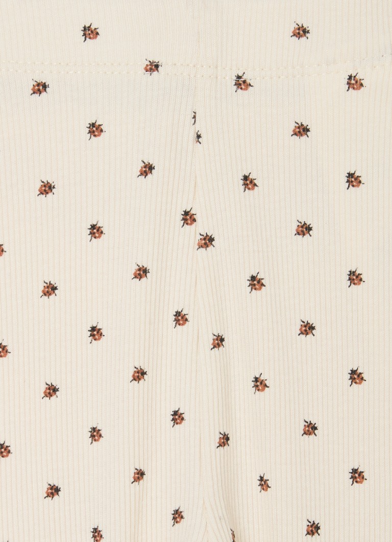 Leggings acanalados de mezcla de algodón orgánico Lil' Atelier NMNLago