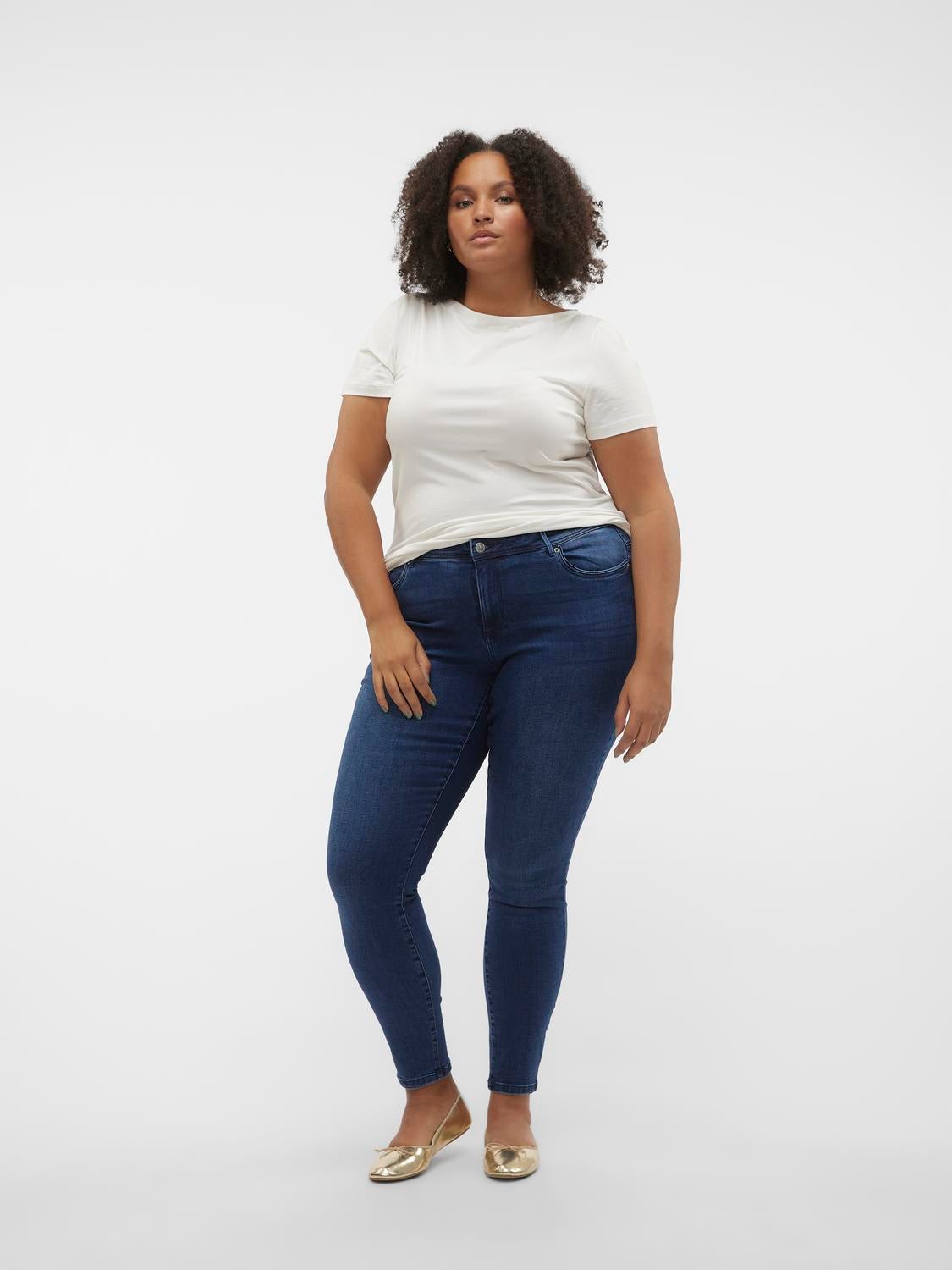 VMCTANYA Hohe Taille Skinny Fit Jeans