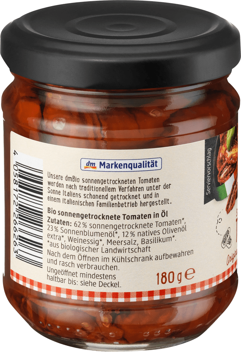 Tomaten, sonnengetrocknet, eingelegt in Öl, 180 g