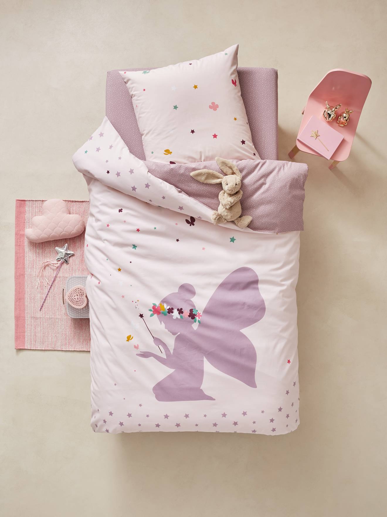 Drap-housse enfant PETITE FEE violet