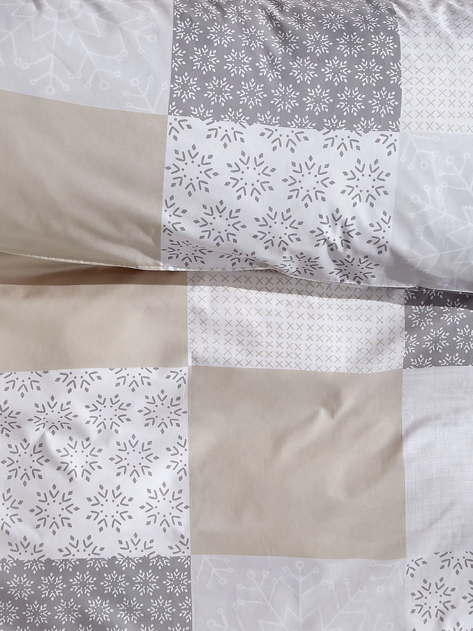 Smara Renforcé-Bettwäsche, Grau/Beige