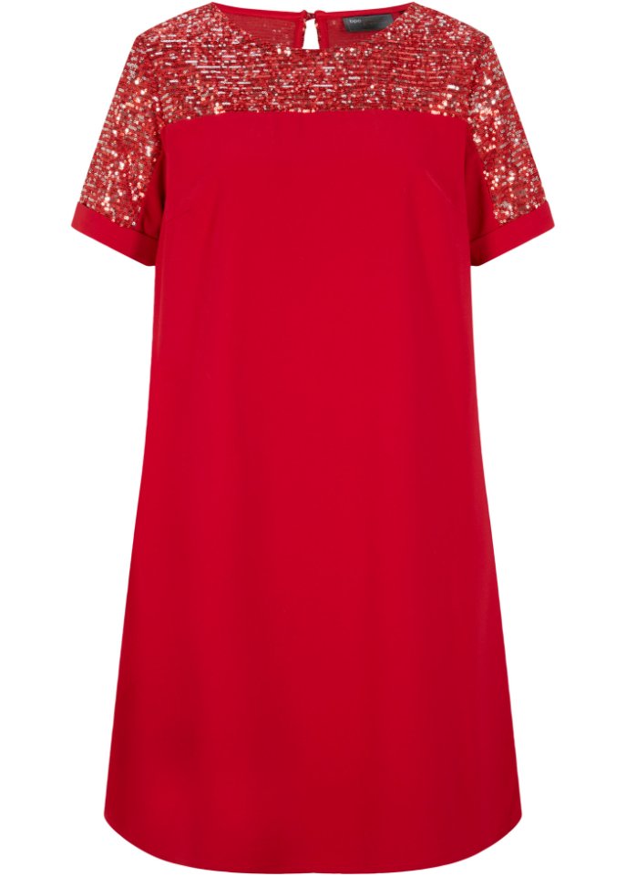 Kleid mit Pailletten-Einsatz