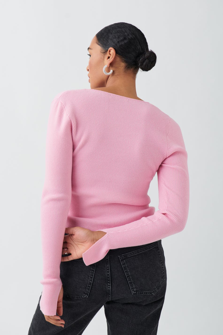 Knitted squareneck top
