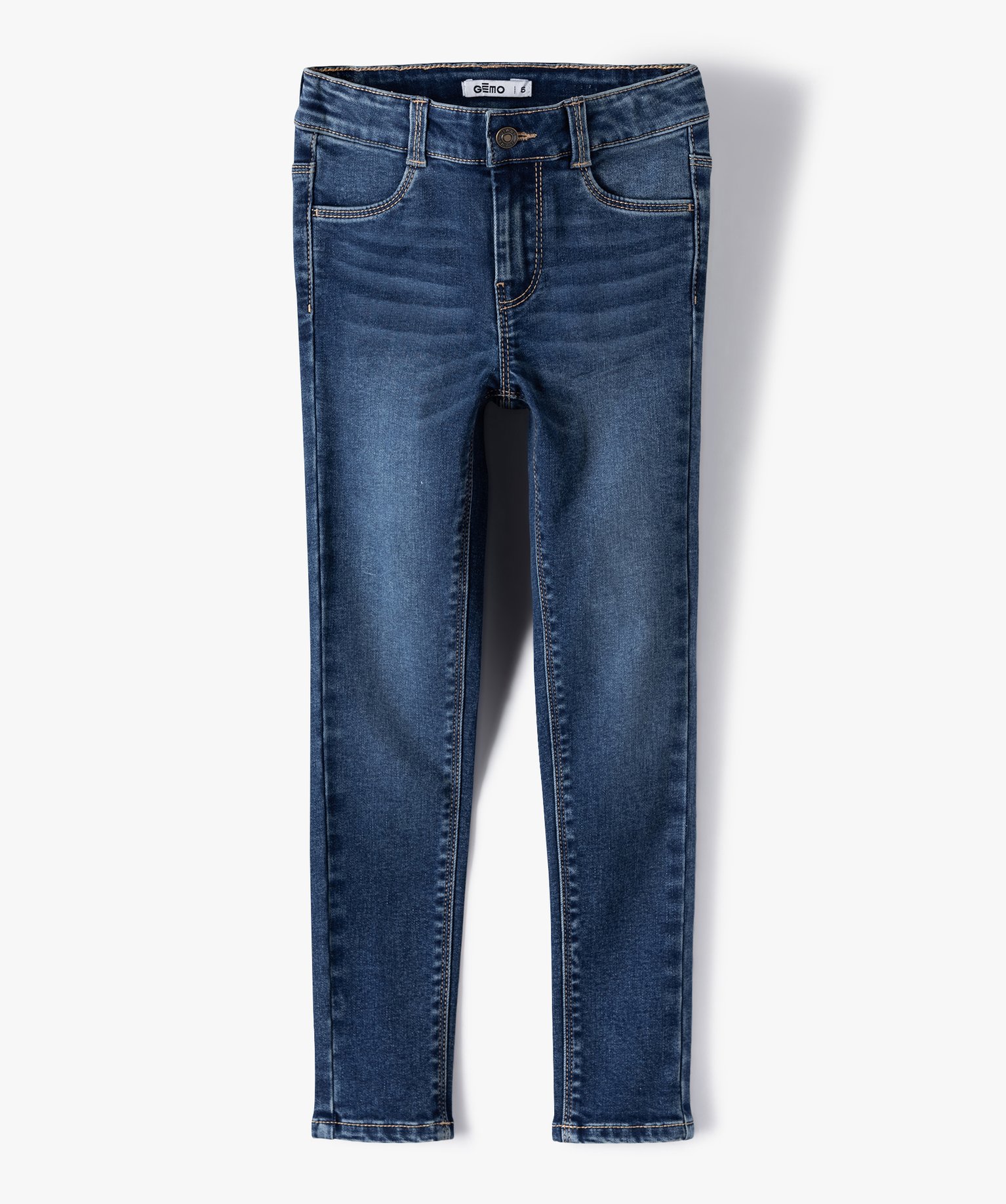 Jean ultra skinny à taille réglable fille stone | GEMO