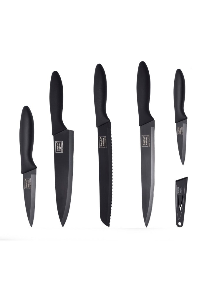 homiez 5er-Set: Messer-Set in schwarz günstig kaufen onesize
