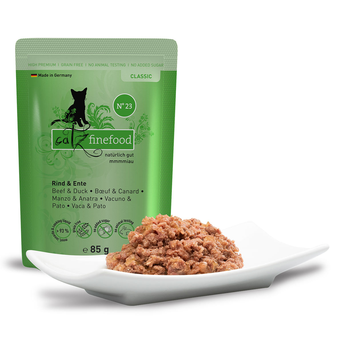 catz finefood Classic N° 23 - Rind & Ente kaufen bei ZooRoyal