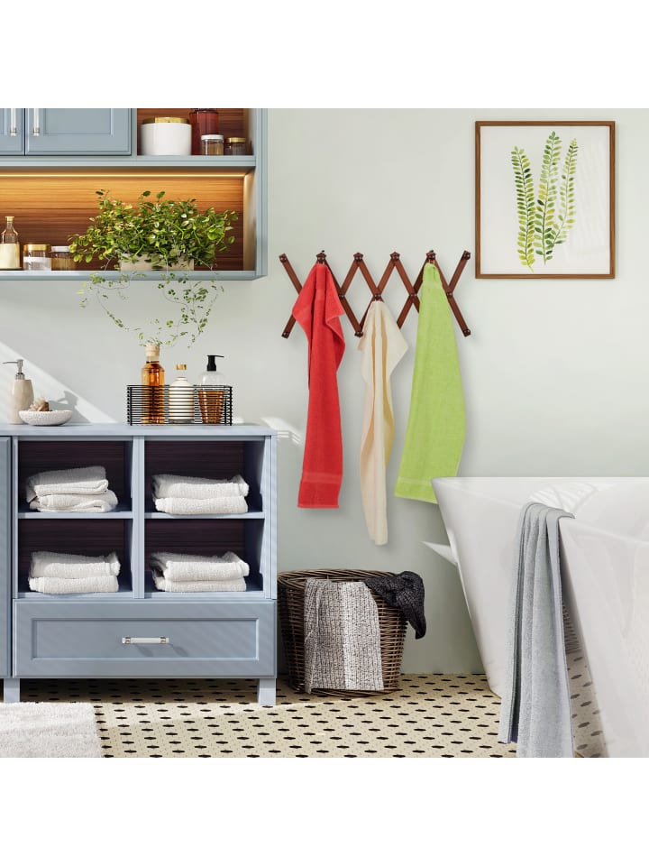 relaxdays Wandgarderobe in Braun günstig kaufen onesize