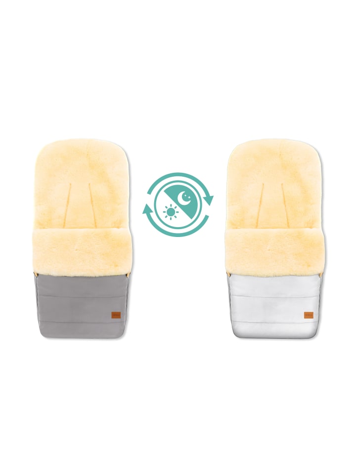 fillikid Echtfell-Winterfußsack Bernina Reflect Exklusiv in Silber günstig kaufen onesize