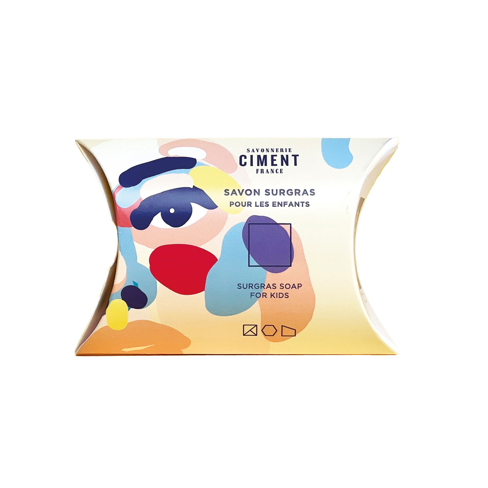 ciment Savon surgras enfant - fragrance fleur de coton certifié Cosmos organic Savon