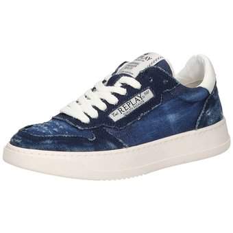 Replay Reload W Denim Sneaker in blau