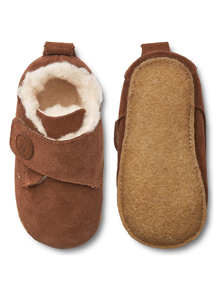 Wheat Leder-Hausschuhe 