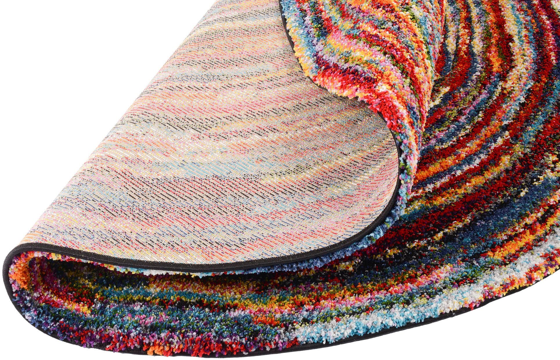 Teppich SIXTEEN ROUND, OCI DIE TEPPICHMARKE, rund, Höhe: 25 mm, Wohnzimmer