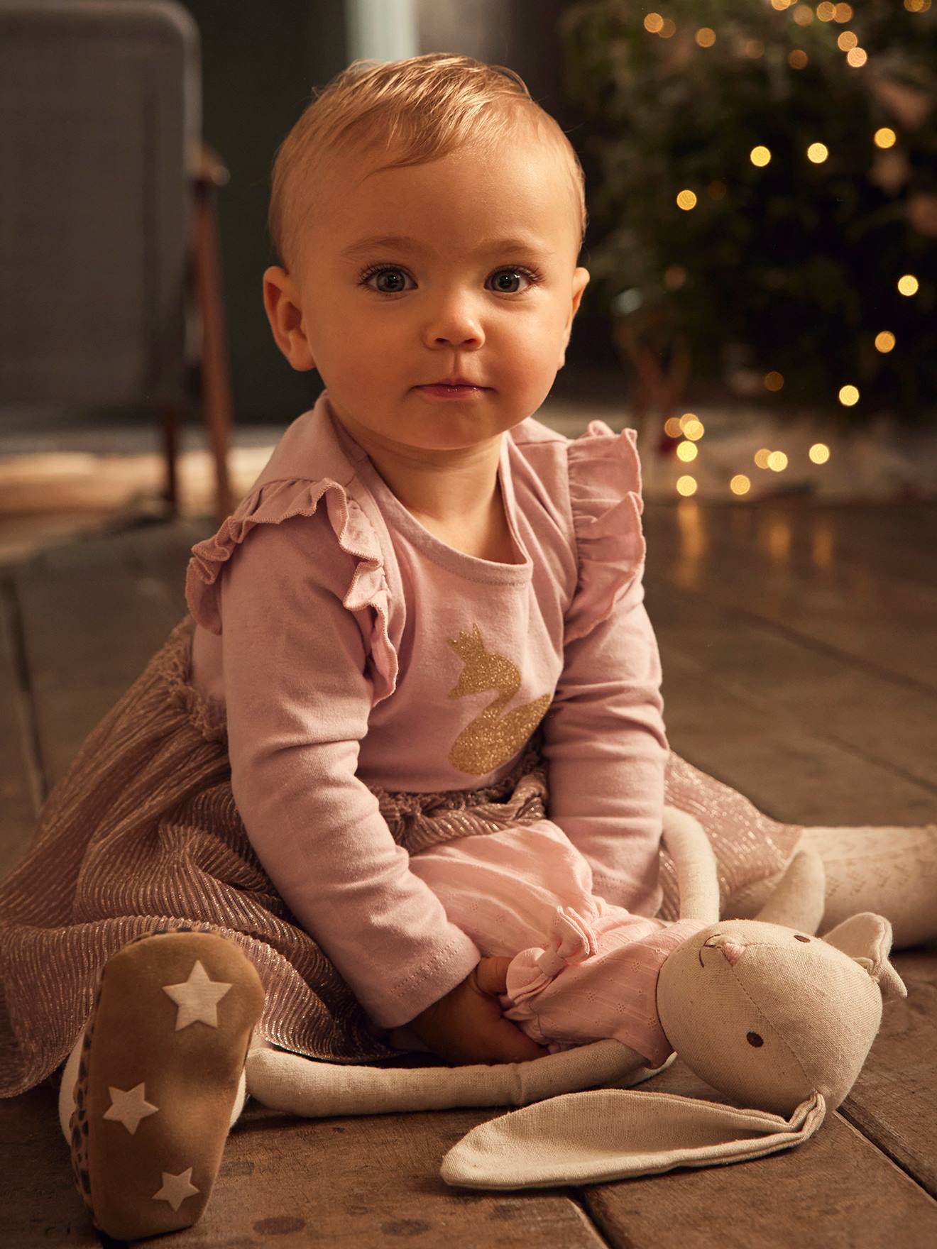 Vertbaudet Baby Kleid - petrol
