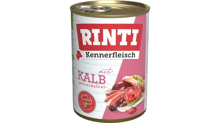RINTI Hundenassfutter Kennerfleisch Kalb 400 g