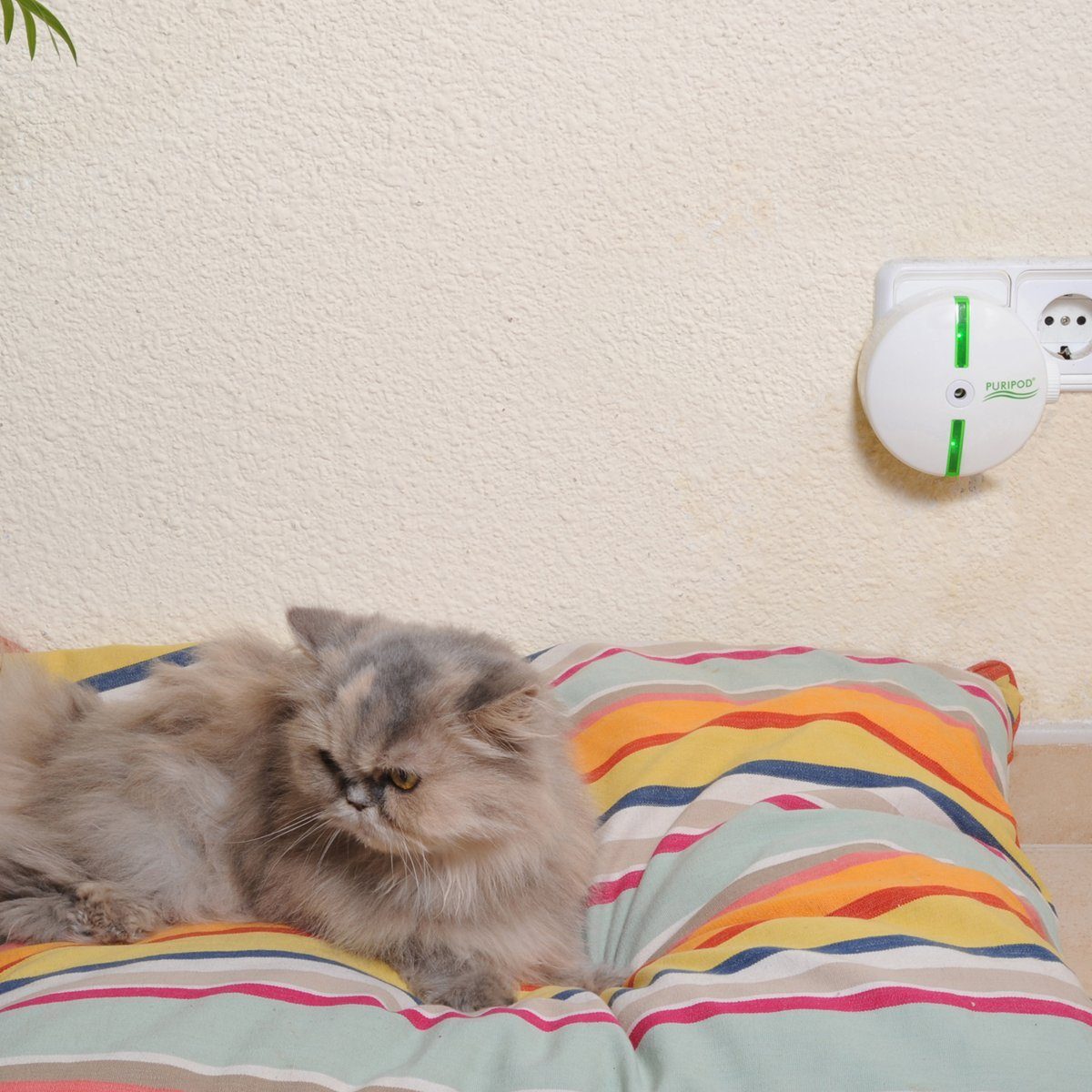Best Direct® Luftreiniger PURIPOD® lautloser Ionen Luftreiniger, für 10 m² Räume, Keine Instandhaltung! Hilft gegen Haustiergeruch und Zigarettengeruch