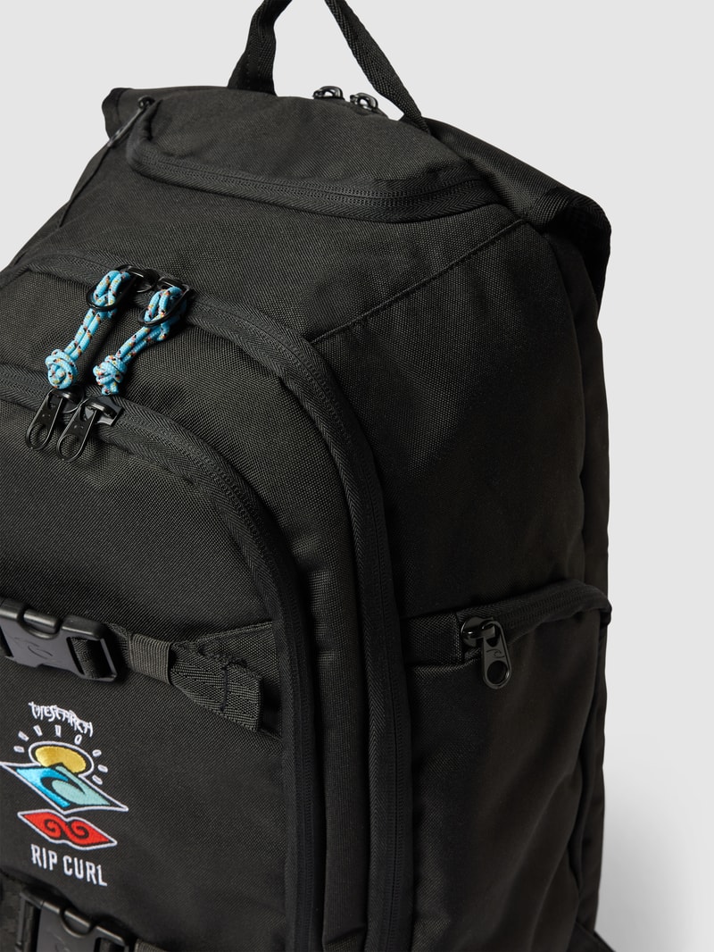 Rucksack mit Label-Stitching Modell 'POSSE' in schwarz