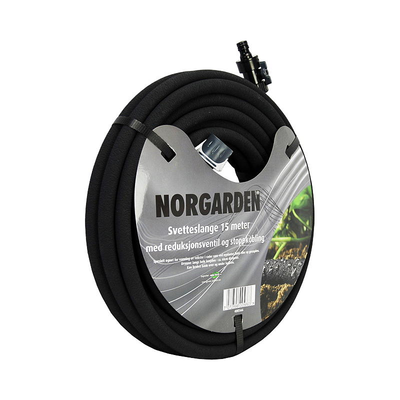 Nordic Garden Svetteslange 15 m, m/koblinger, Norgarden