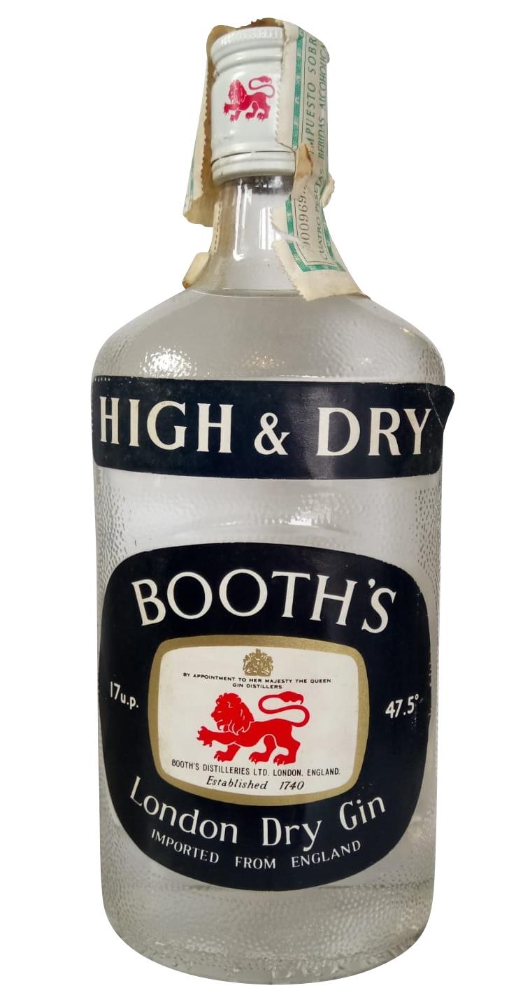 BOOTH´S High & Dry London Gin 1960er