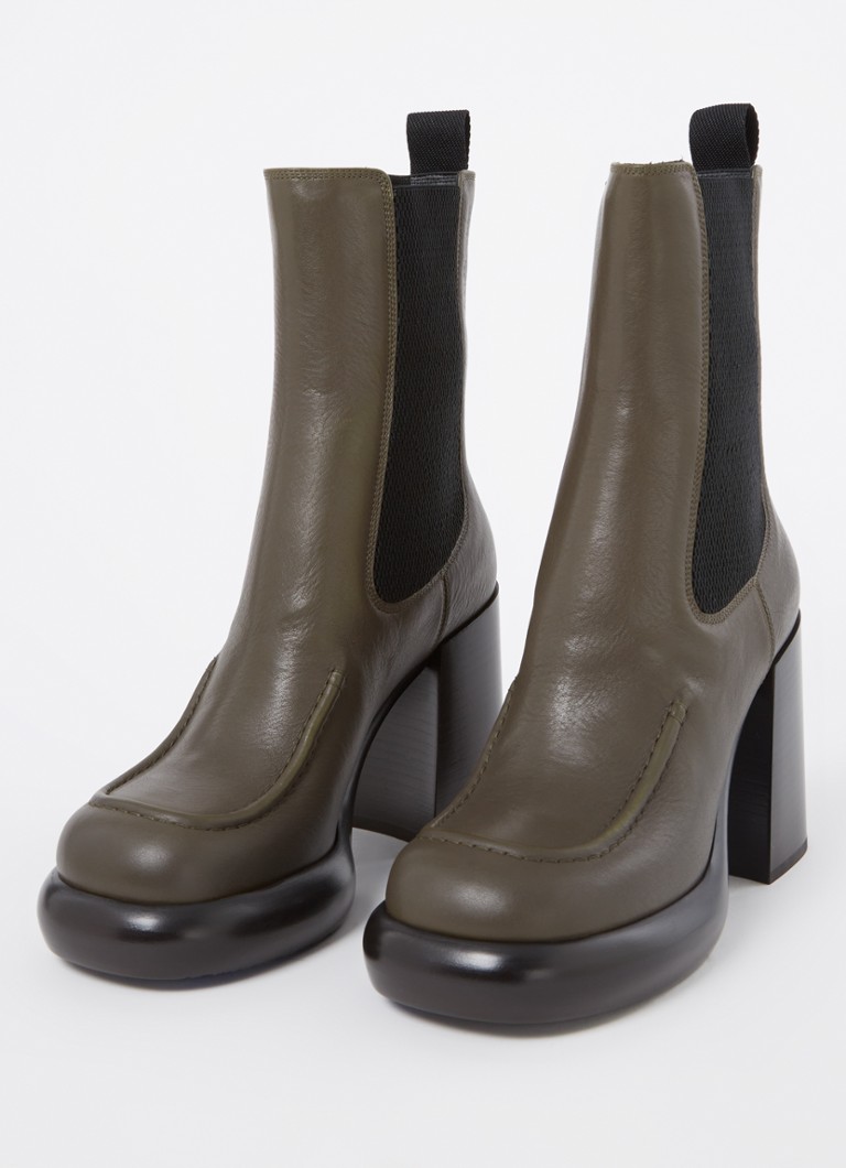 Ghete Chelsea din piele Burberry