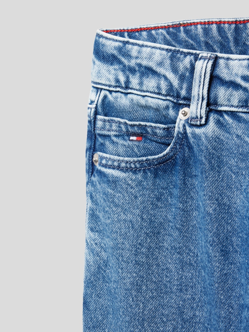 Straight Fit Jeans im 5-Pocket-Design in blau