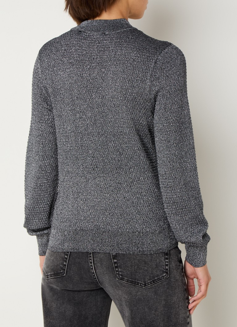 Pull Taifun en maille fine mélangée de coton biologique et de lurex