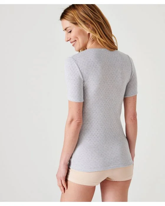 Tee-shirt maille fantaisie manches courtes Thermolactyl