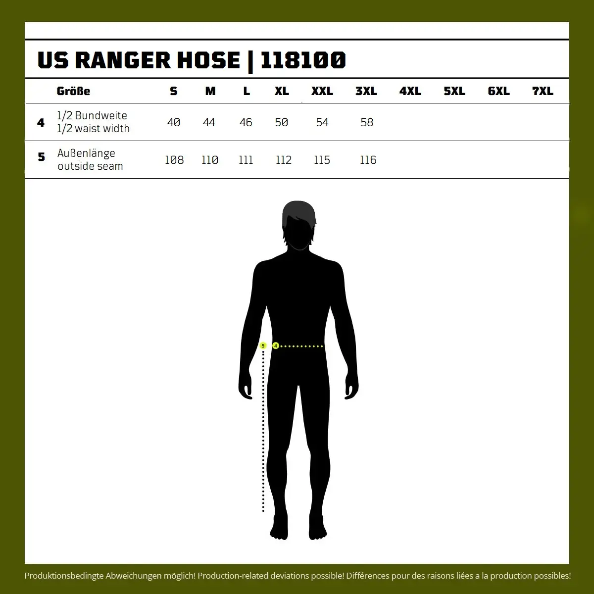 US Ranger Hose flecktarn