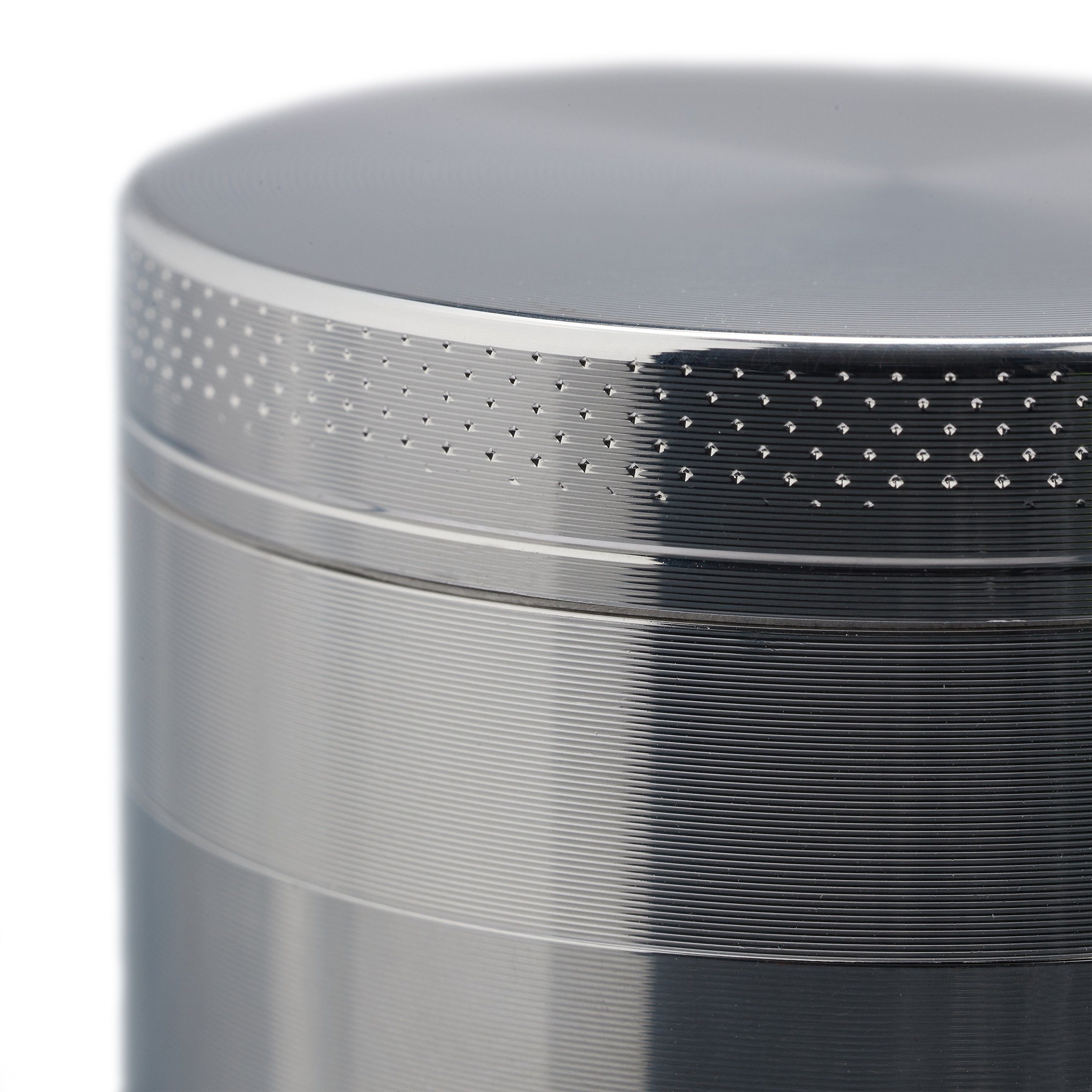 relaxdays Kräutermühle 1 x Grinder aus Metall in Silber